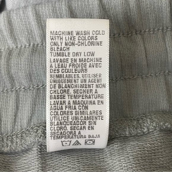 STANDARD JAMES PERSE NWT DRAWSTRING WAIST PULL ON KNIT SHORTS IN FOIL GREY - Picture 9 of 10